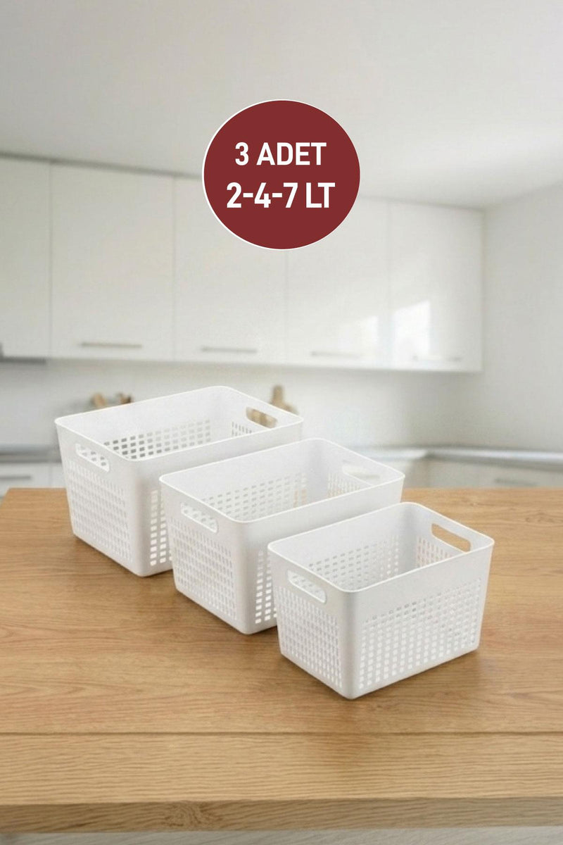 Selka Lavin 3'lü Dolap İçi Düzenleyici ( 2-4-7 Lt. ) - Selka Home | Şık tasarımlar akıllı çözümler