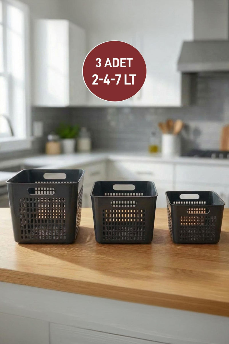Selka Lavin 3'lü Dolap İçi Düzenleyici ( 2-4-7 Lt. ) - Selka Home | Şık tasarımlar akıllı çözümler