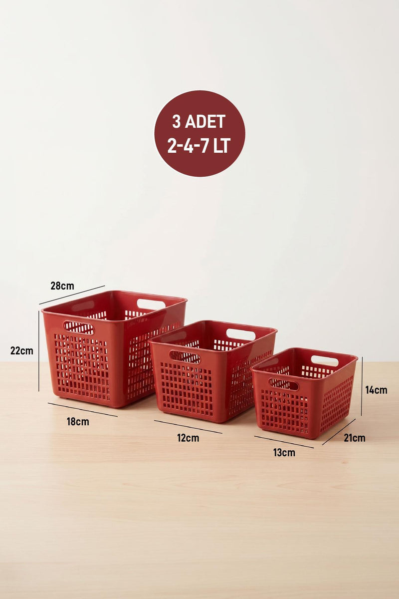 Selka Lavin 3'lü Dolap İçi Düzenleyici ( 2-4-7 Lt. ) - Selka Home | Şık tasarımlar akıllı çözümler