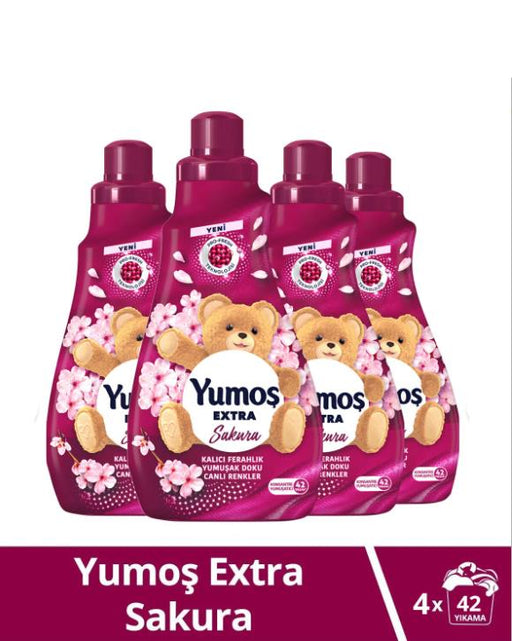 Yumoş Extra Konsantre Çamaşır Yumuşatıcısı Sakura 1440 ml 60 Yıkama 4 adet - Selka Home | Şık tasarımlar akıllı çözümler